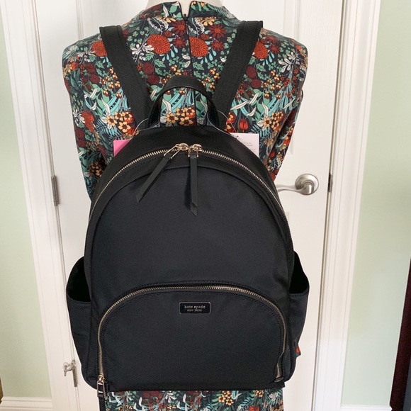 Kate spade Large Backpack dawn black pouch set - Picture 5 of 8